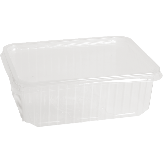 Bak, PP, 500ml, incl. deksel, kilobak, 183x134x35mm, transparant