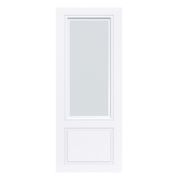 Arne & Bodil binnendeur ABT304 mat glas met blanke rand - extra wit afgelakt
