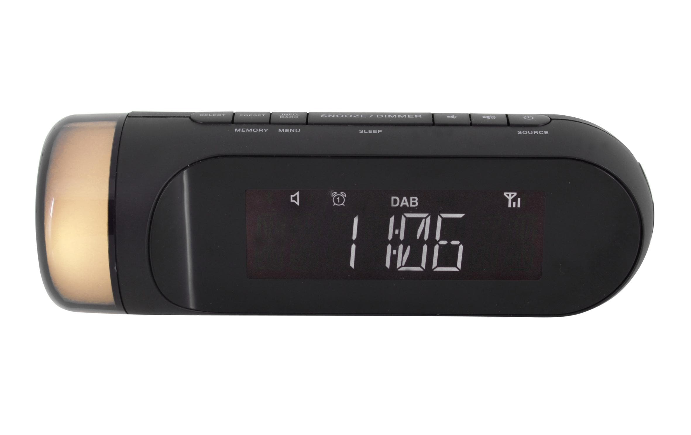 Radiowecker UR6600SW SchwarzUhrenradio mit DAB+, UKW und zusätzlichem Nachtlicht