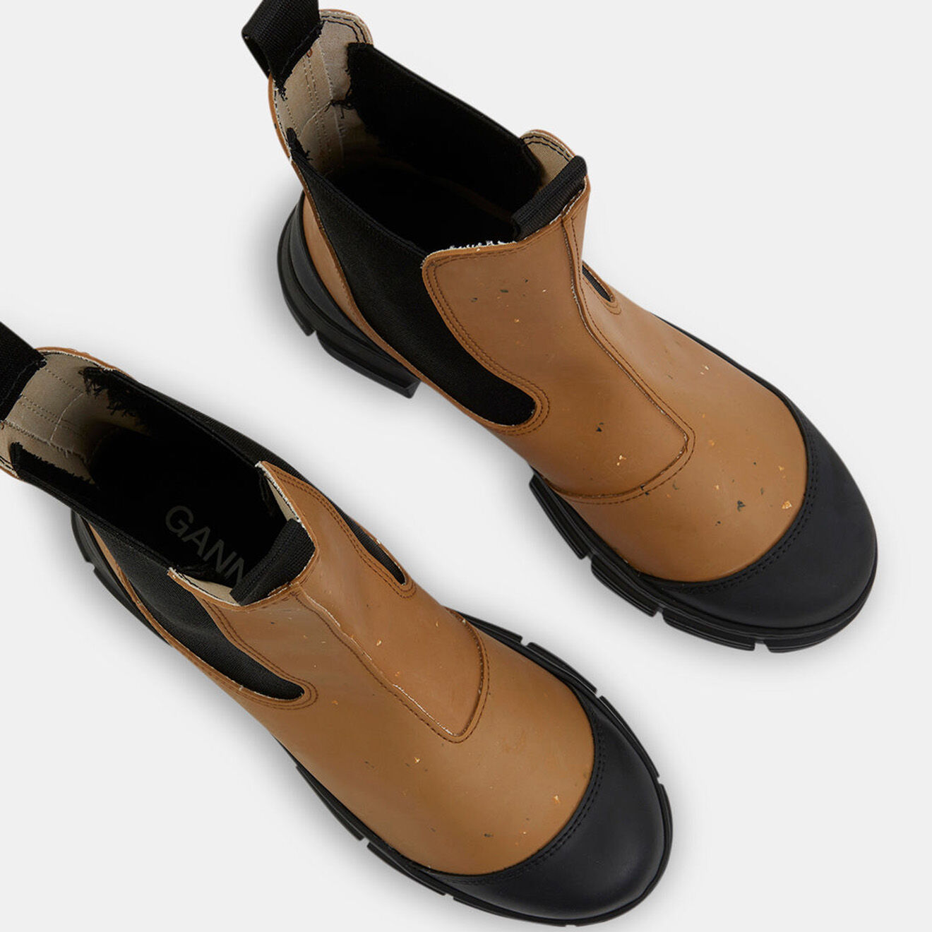 Ganni Chelsea Boots Leila camel