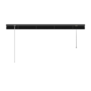 GAMMA aluminum jaloezie 25 mm mat zwart (kleurnr. 320) 120x250 cm (bxh)