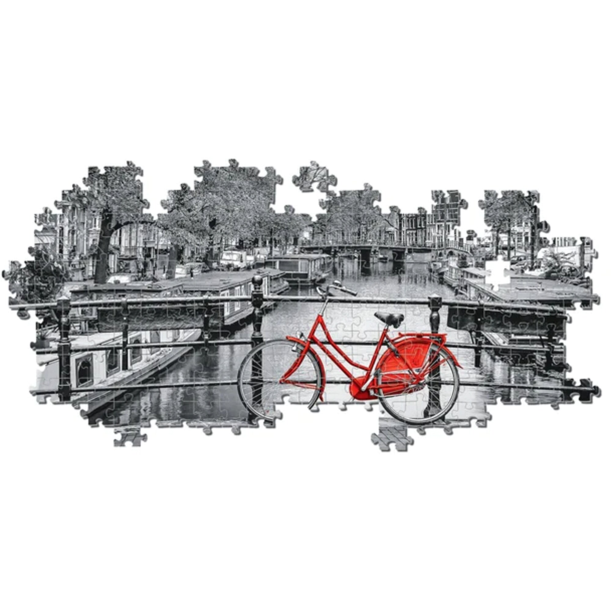 Clementoni Puzzle High Quality Collection Panorama - Amsterdam Bicycle