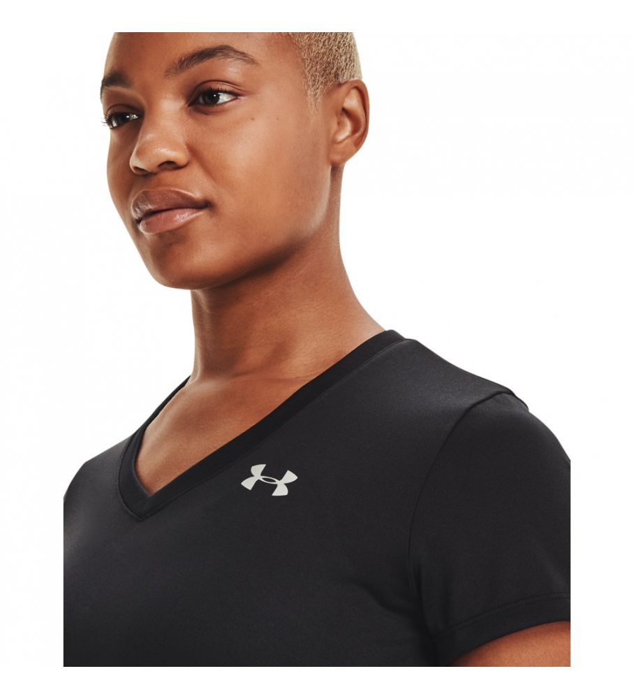 Camiseta Under Armour UA Tech com decote em V, preta