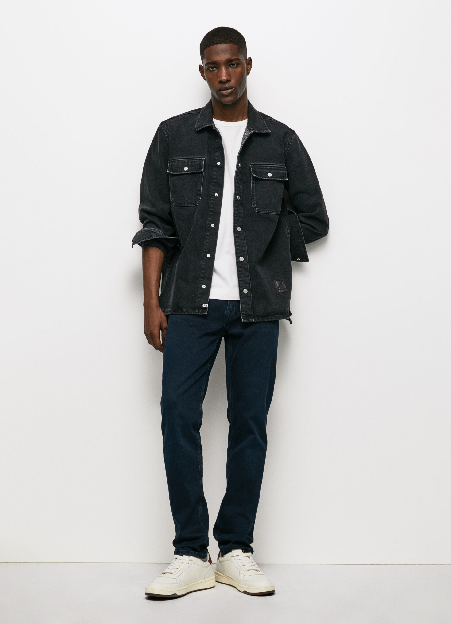 Calça jeans Hatch Regular Slim de cintura média - jeans