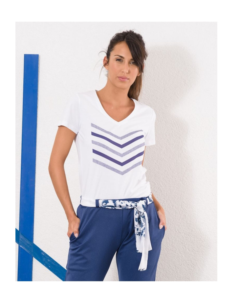 HBT TOP COL V HAILEY DENIM