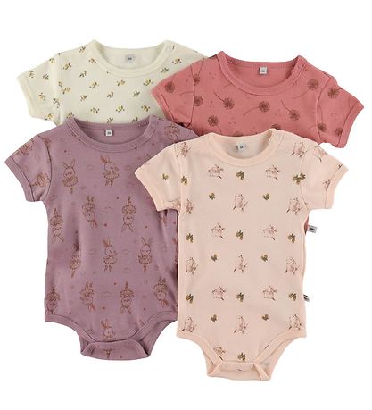 Pippi Baby Body k/æ - 4er-Pack - Dusty Rose