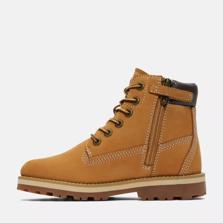 6-inch Boot Courma Kid à zip latéral junior en jaune