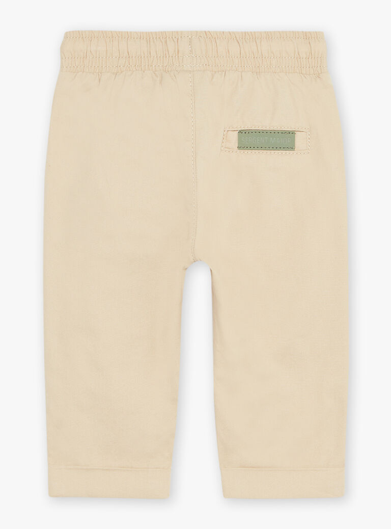 Pantalon beige clair en twill