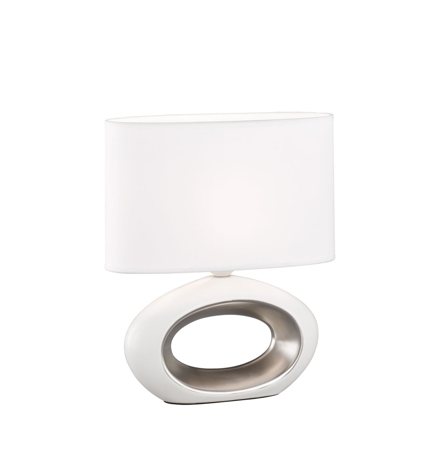 FISCHER & HONSEL Retrofit Tischlampe COBA 27 cm chromfarbig