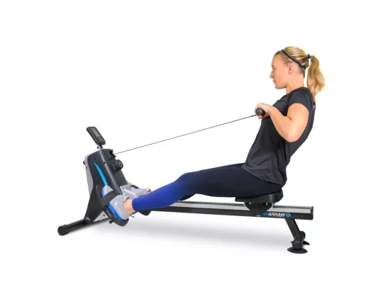 Rameur d'appartement SUPER ROWER Résistance magnétique réglable 8 niveaux, Roue d'inertie 1.5 kg