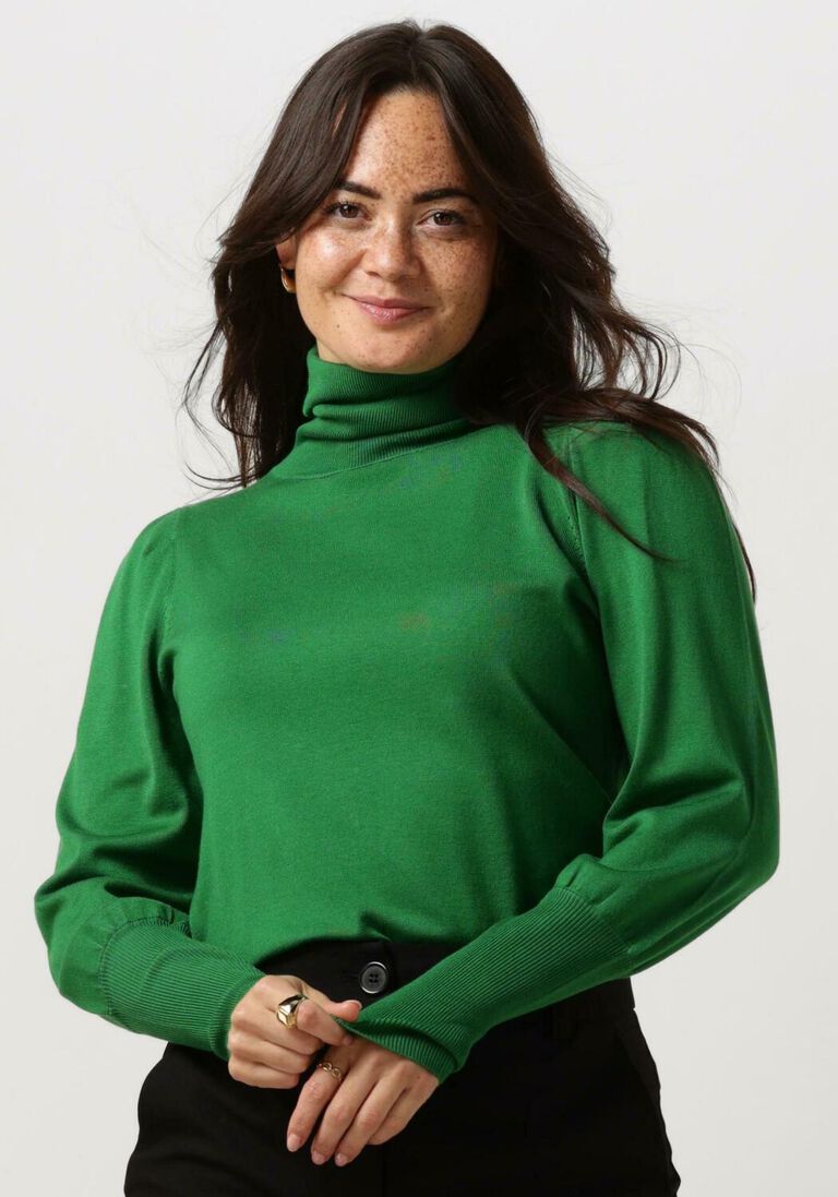 NOTRE-V groene notre-v coltrui basic knit blouse