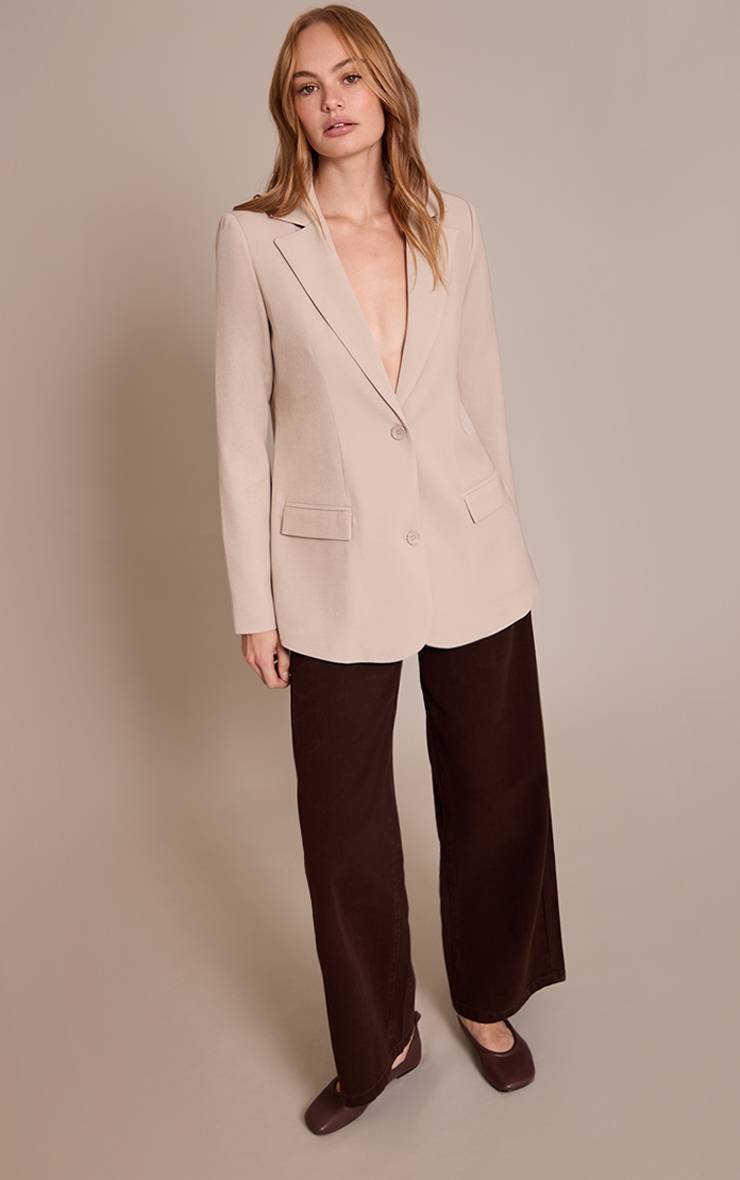 Gris Pierre Blazer Long Oversize