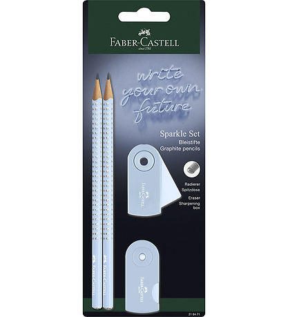Faber-Castell Bleistiftset - Sparkle - 4 Teile - Sky Blue