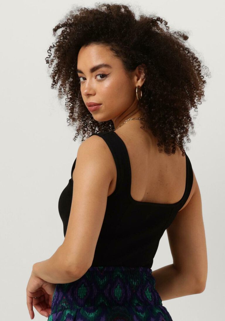 ALIX THE LABEL zwarte alix the label top ladies knitted corset top