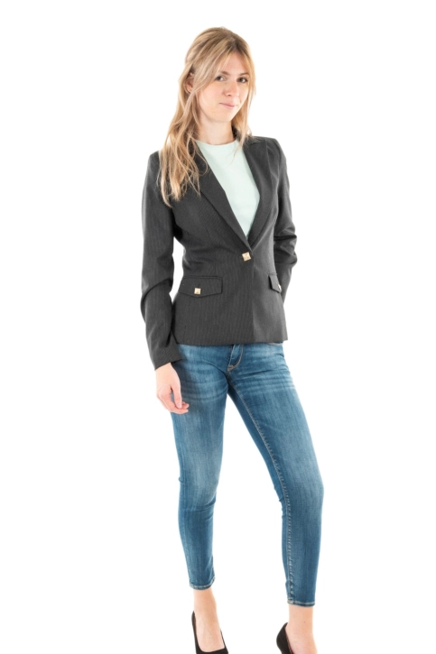 blousons et vestes morgan 232-vesky.f gris anthracite