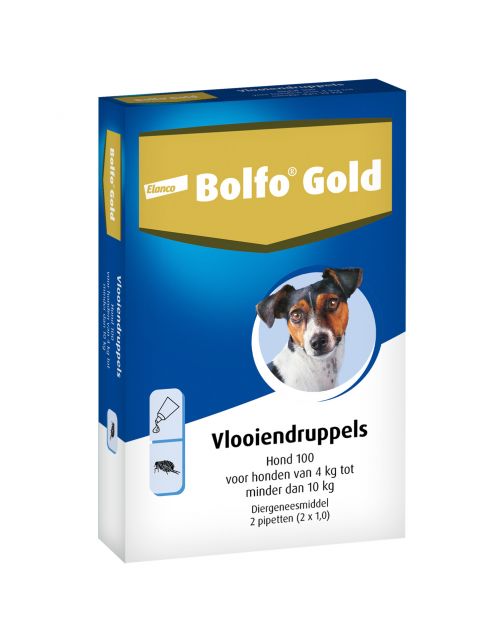 Bolfo Gold Hond 100 - Anti vlooienmiddel