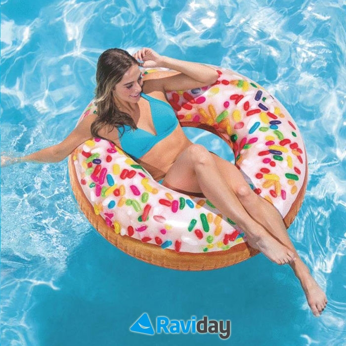 Bouée gonflable intex donut 114 cm