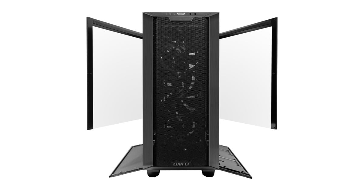 Lian LiLANCOOL III midi tower behuizing  (Zwart | 2x USB-A | 1x USB-C | Tempered Glass)