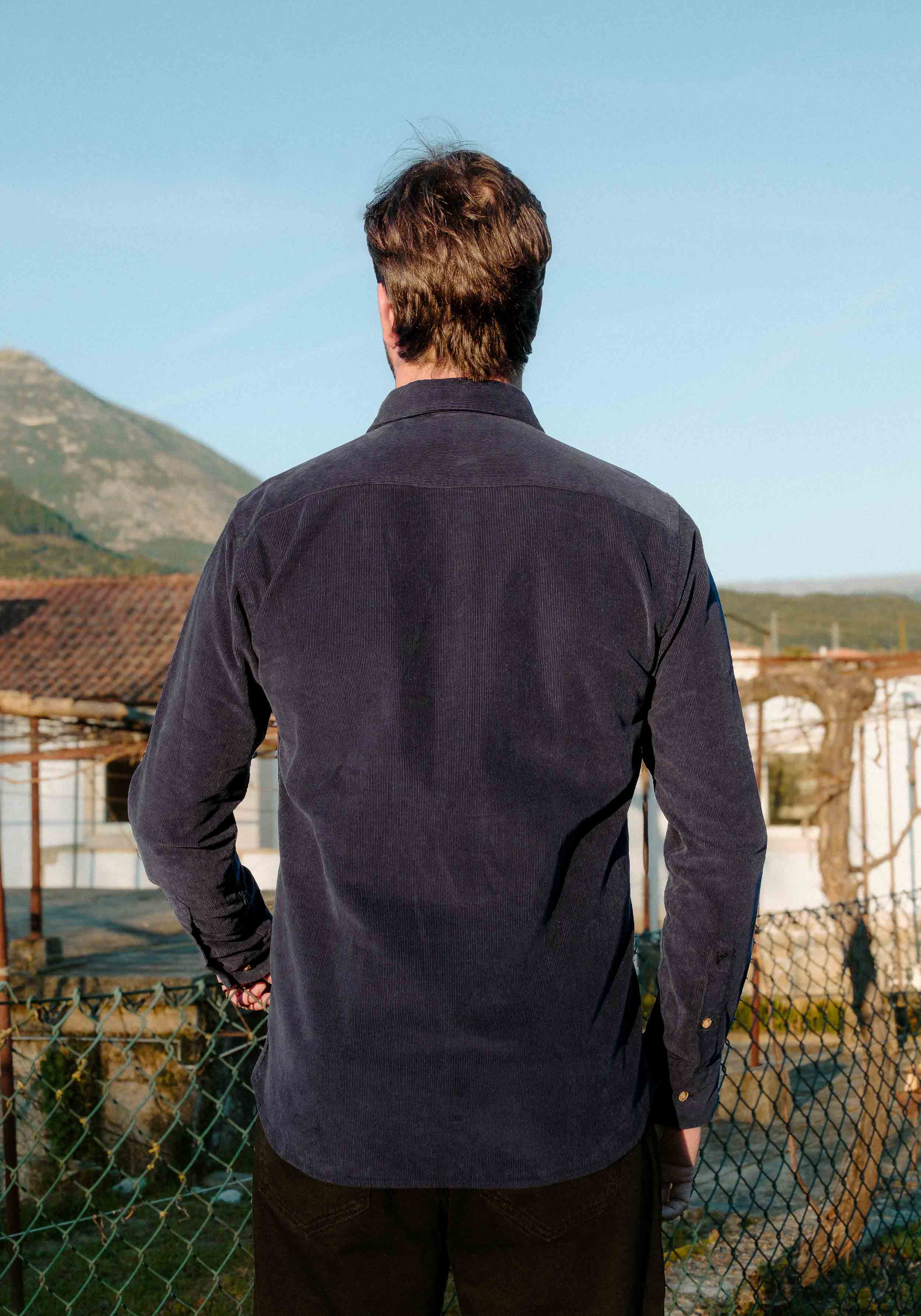 Carpasus Cord-Hemd Rio Navy