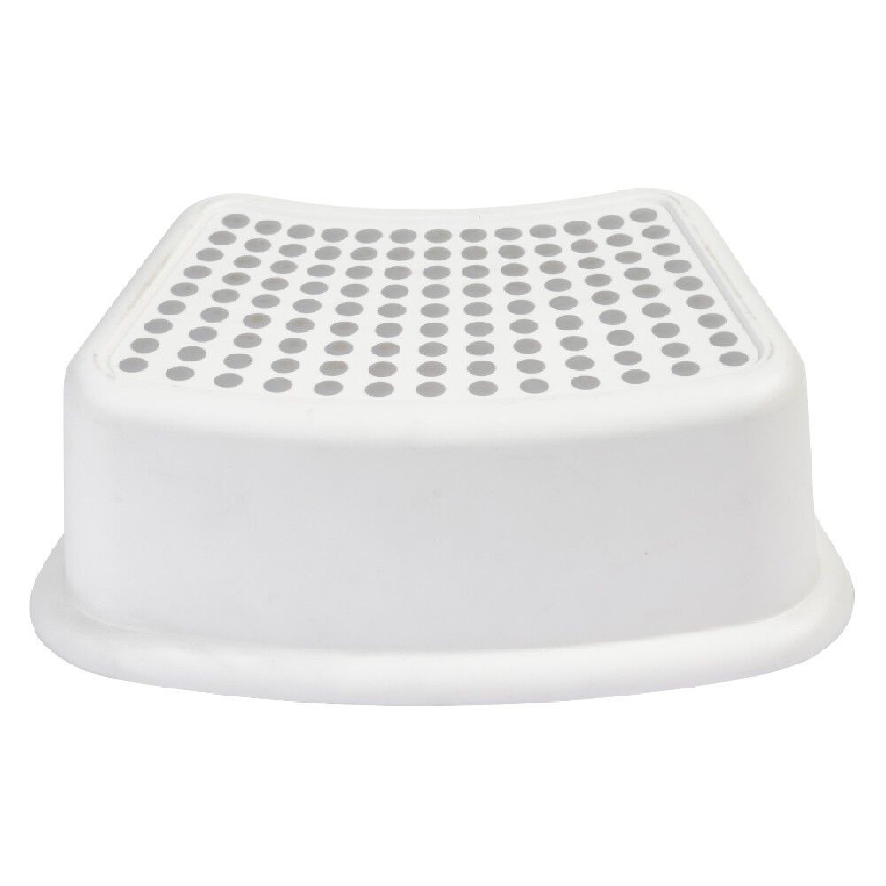 Marche pied surface antidérapante blanc et gris