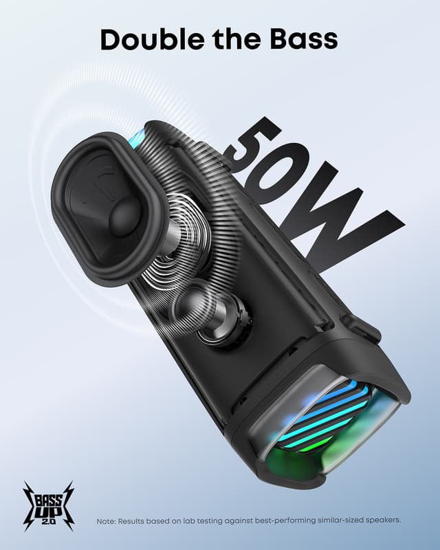 Soundcore Boom 3i transportabel trådløs højttaler (sort)
