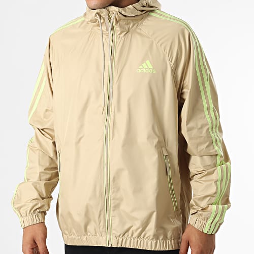 Coupe-Vent Capuche A Bandes 3 Stripes H65775 Beige