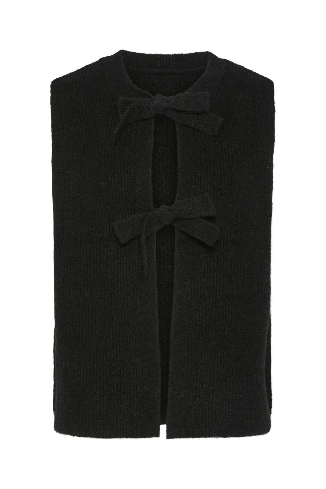Pieces Pcsilly Sl Reversible Tie Vest 4706234 black