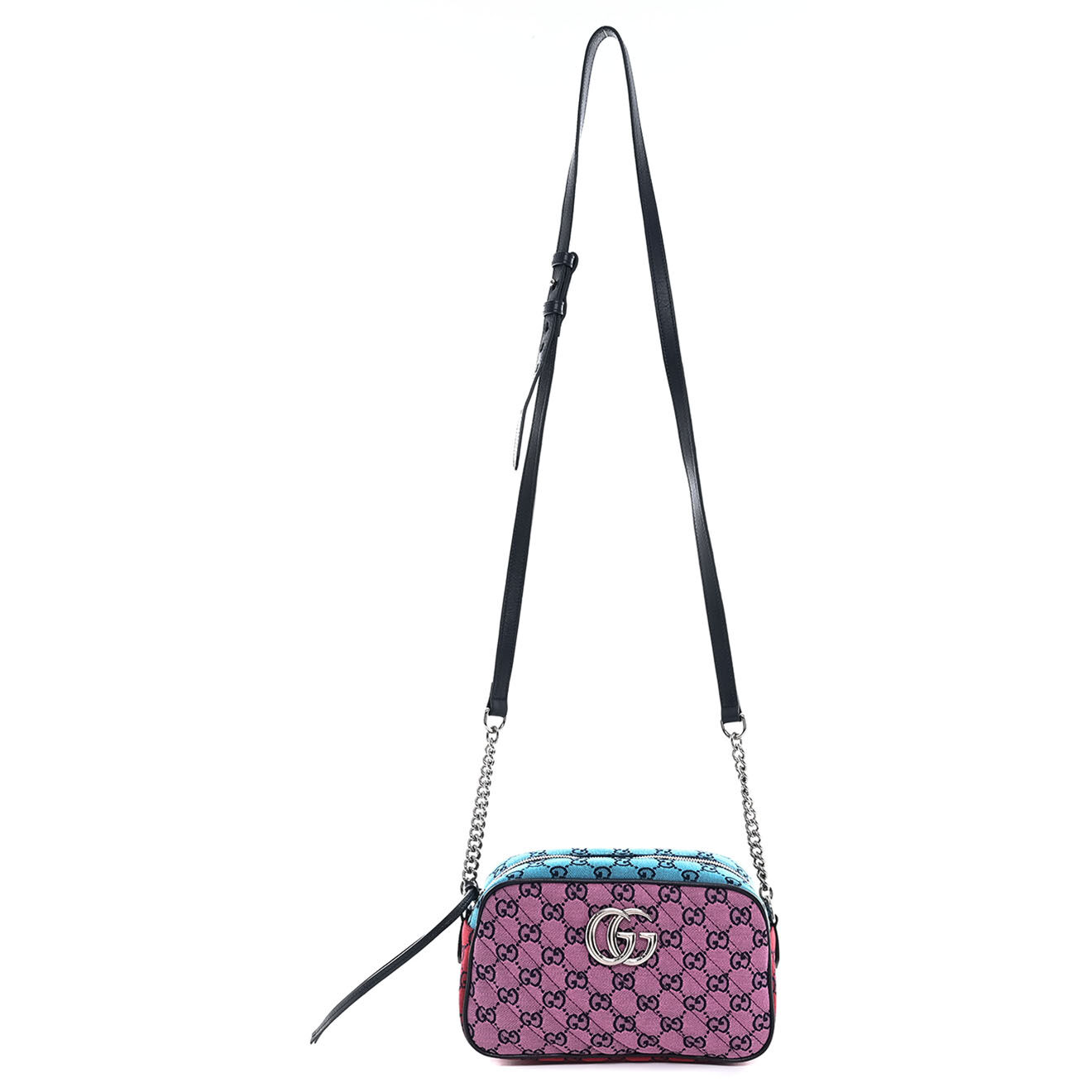 Gucci Sac bandoulière Marmont Camera en Toile Monogramme multicolore - Neuf sans étiquette - L.22 cm