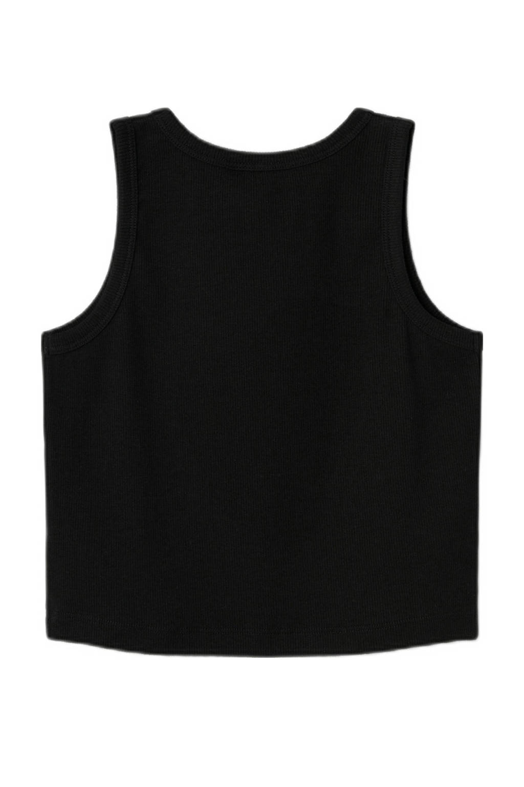 NAME IT top NKFNAKAL SL CROP TOP NOOS zwart