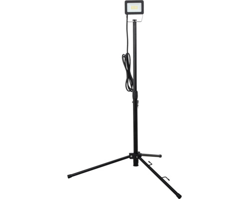 LED statief werklamp IP65 20W 3300 lm 5000 K koelwit, stroomkabel 3G1,0 mm² H07RN-F met veiligheidsstekker 3,0 m