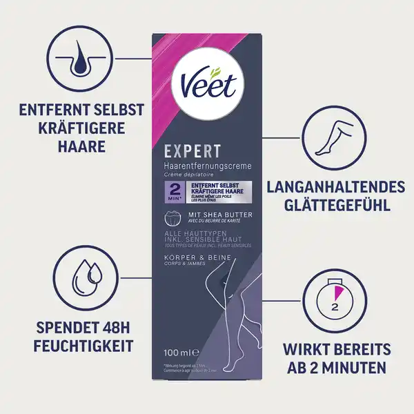 Expert Haarentfernungsceme Körper + Beine