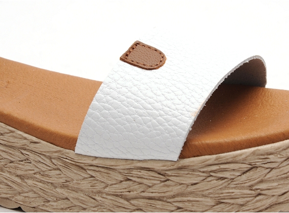 Eva frutos nu pieds talons femme 752 blanc