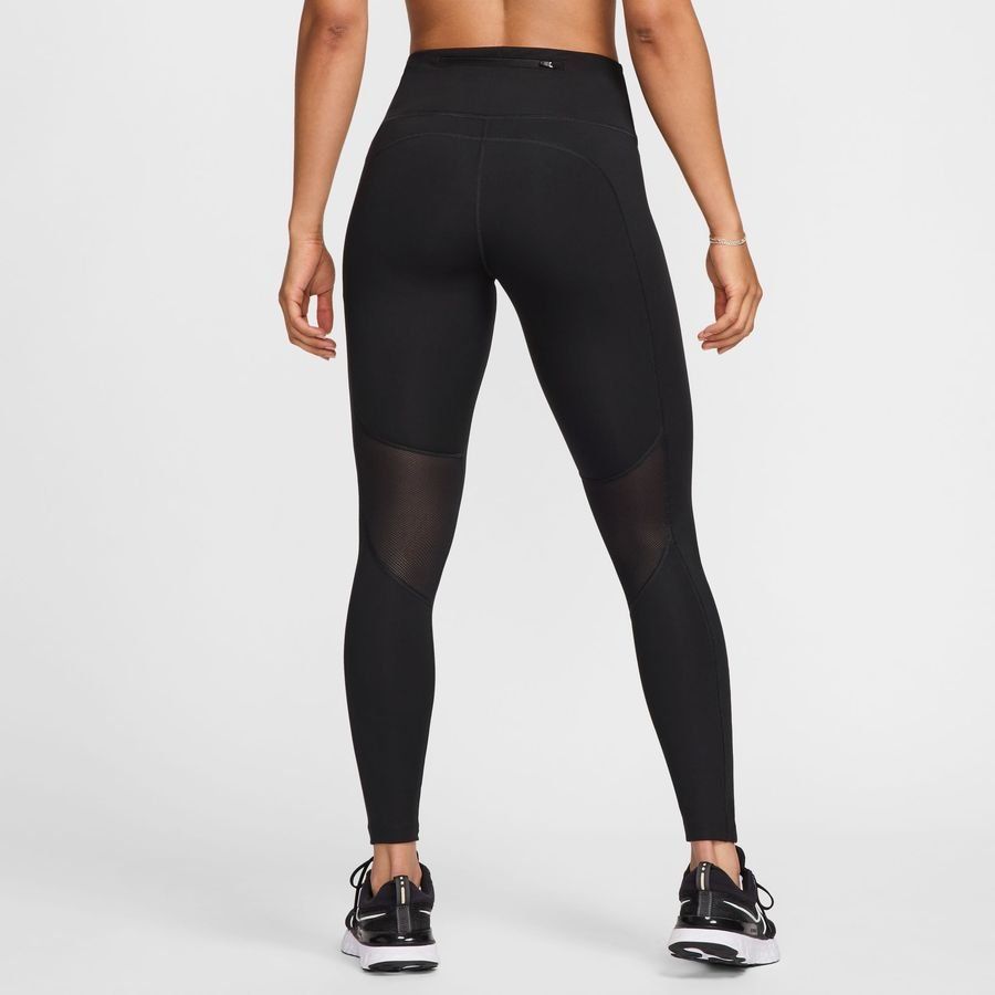 Nike Collant Running Epic Fast Mid-Rise - Noir/Argenté Femme