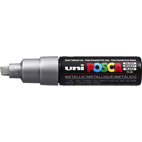 Posca PC8K vandbaseret tusch - sølv