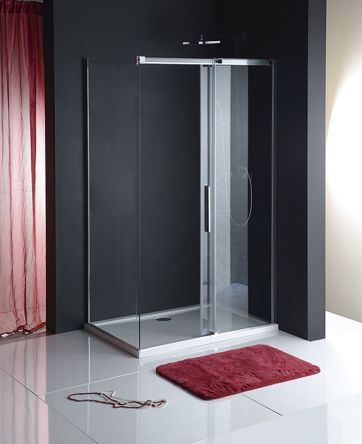 Polysan Altis zijwand 100x200cm chroom