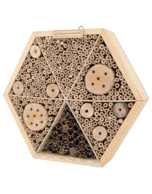Natuurmonumenten Insectenhuis Zeshuis - Nestkast - 8x34x34 cm Large