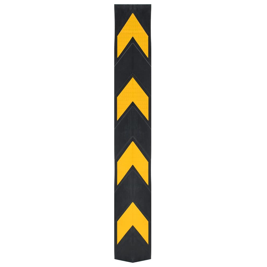 vidaXL Reflecterende hoekbeschermers, 5 stuks, rubber, 80 cm