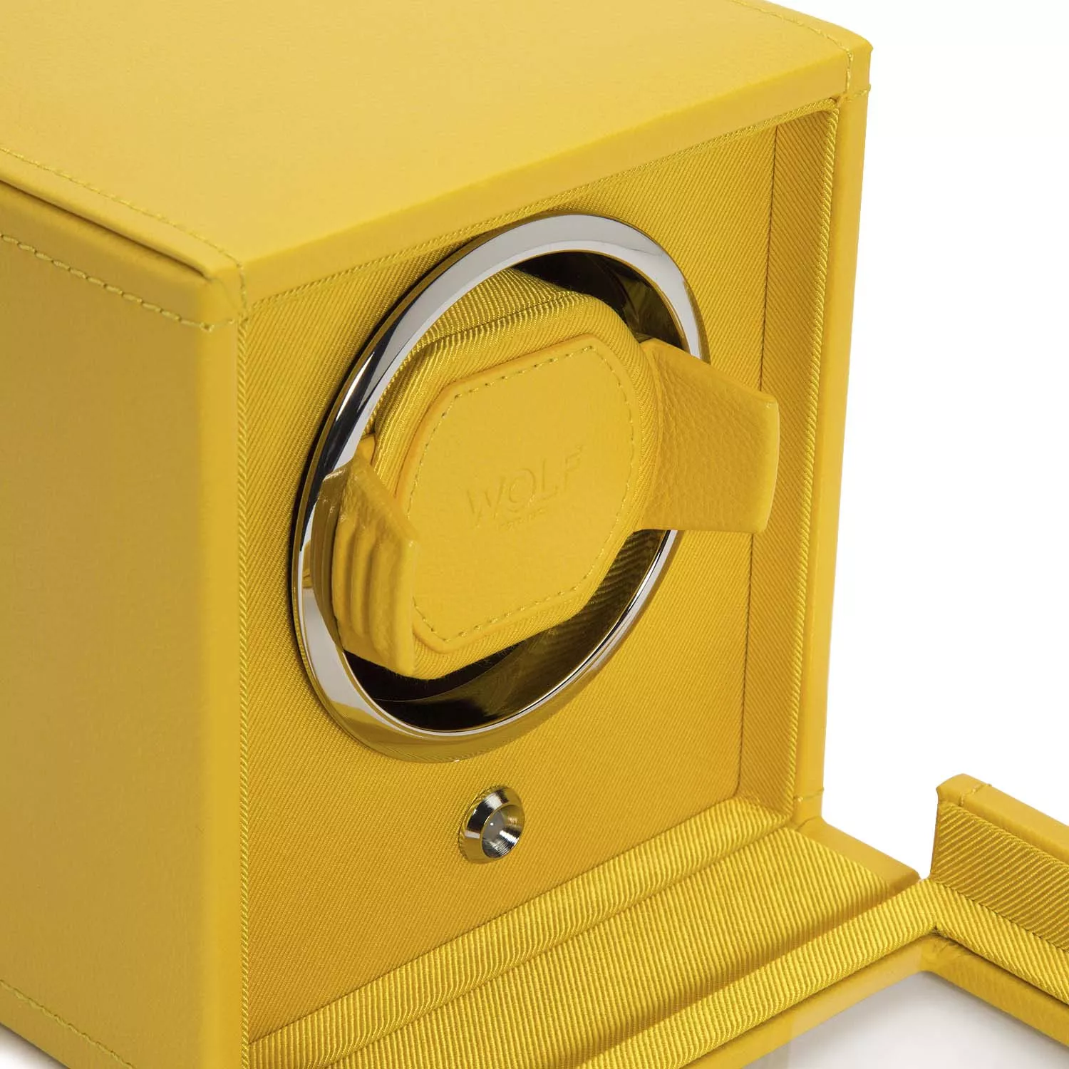 Wolf Cub Watch Winder 1 ur Gul Imiteret Læder 461192