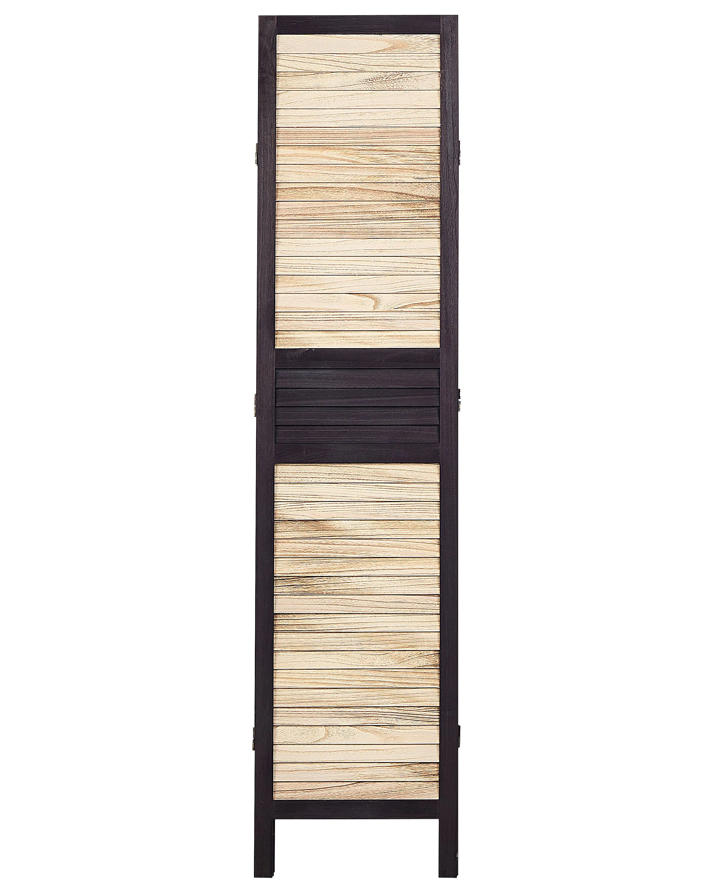 Roomdivider met 4 panelen BRENNERBAD Bruin/zwart 164 cm 170 cm