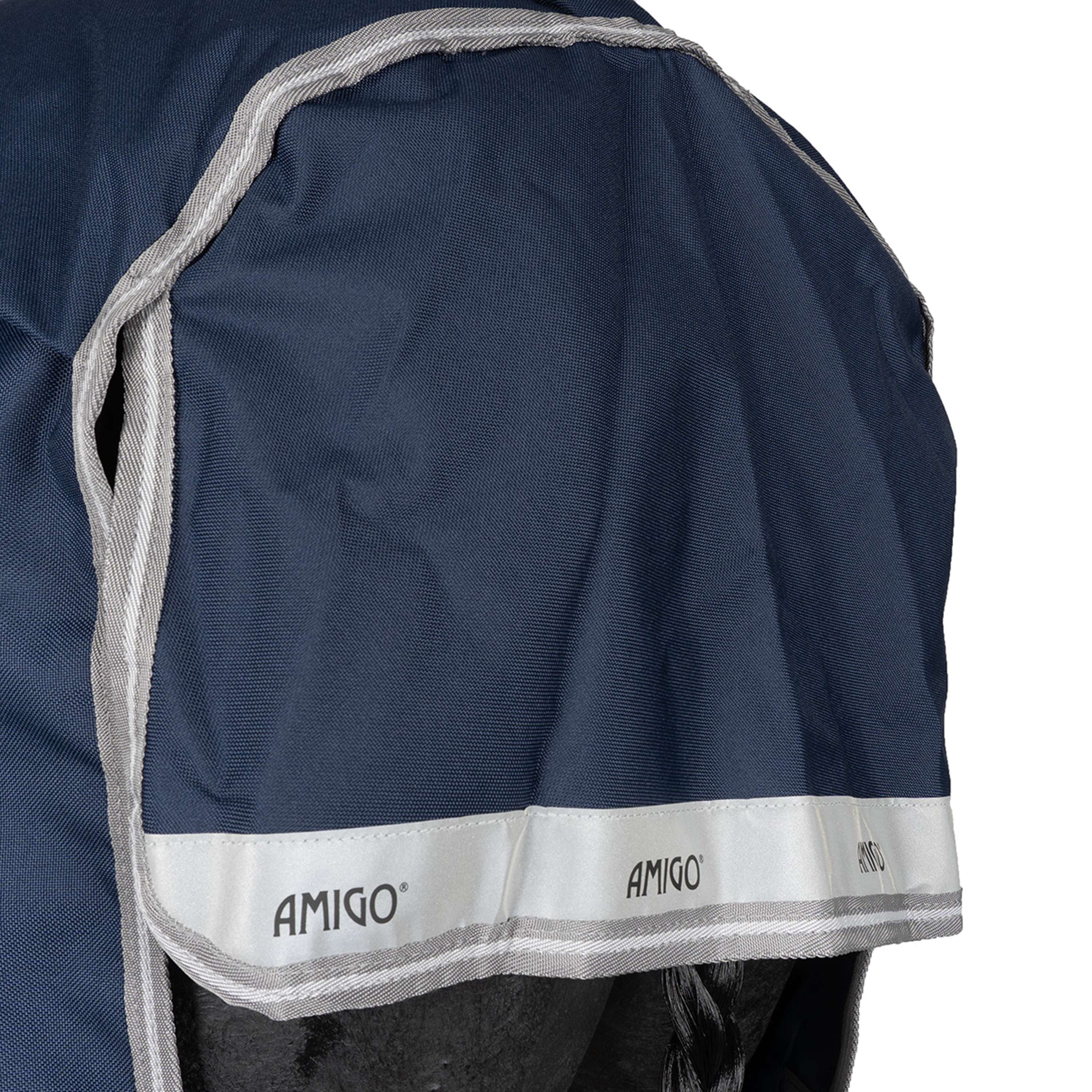 Amigo Turnout Rug FieldSafe Plus 1200D 50g Navy/Titanium Grey/Silver