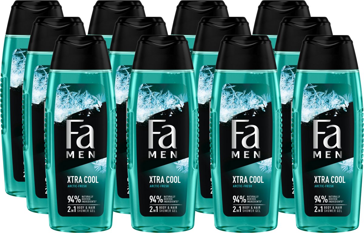 12x Fa Men douche Extreme Cool (250 ml)