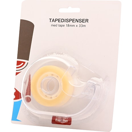 Danpen tapedispenser m. tape 11x33 mm - klar