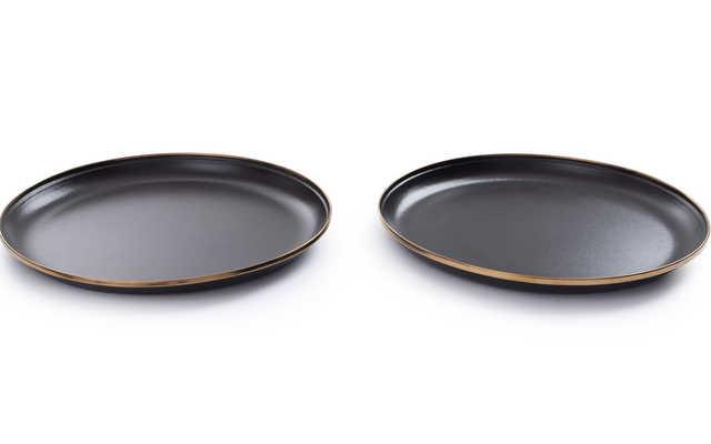 Barebones emaillierte Teller Set Enamel 2 teilig