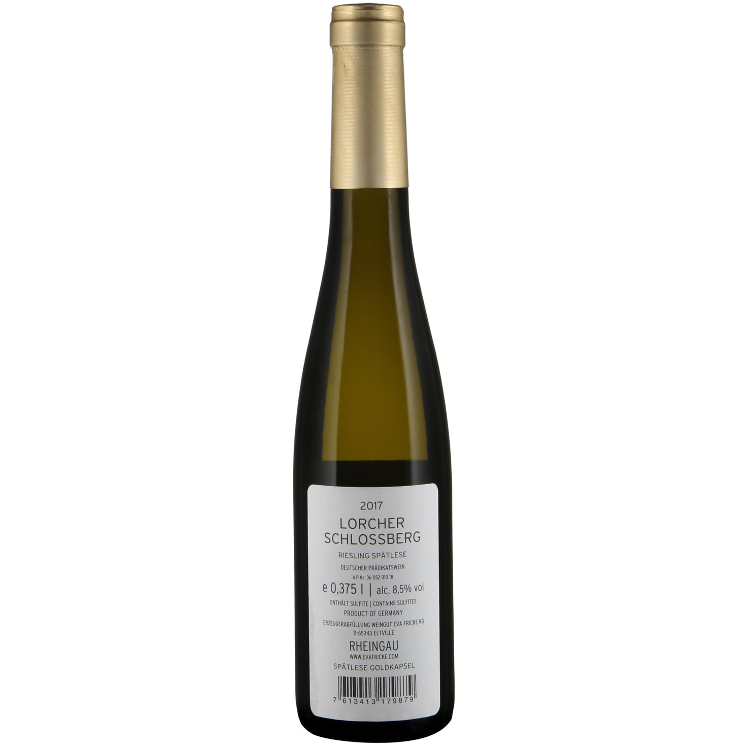 Rheingau Riesling Spätese Goldkapsel QbA Eva Fricke -37.5cl