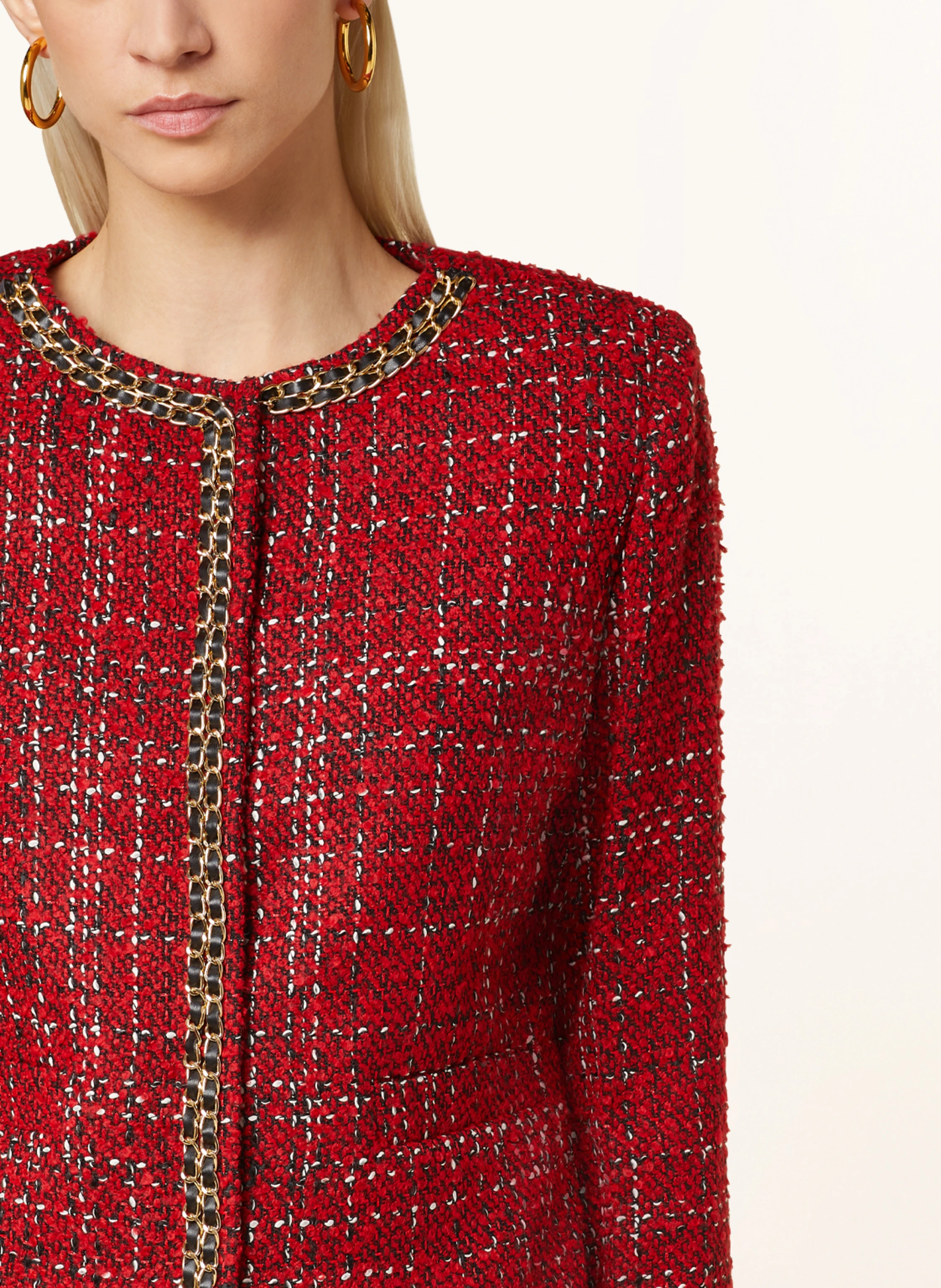 LIU JO Kastenjacke mit Glitzergarn