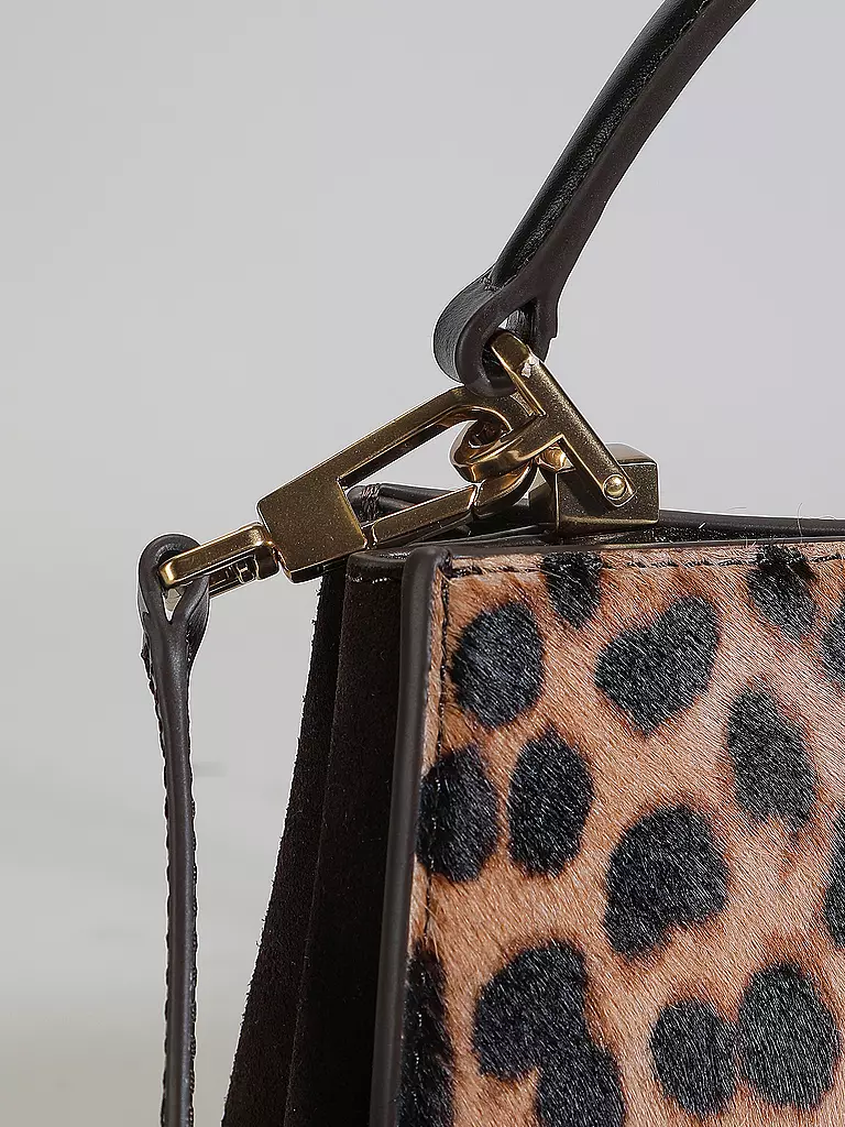 TORY BURCH Ledertasche - Henkeltasche ELEANOR Mini braun
