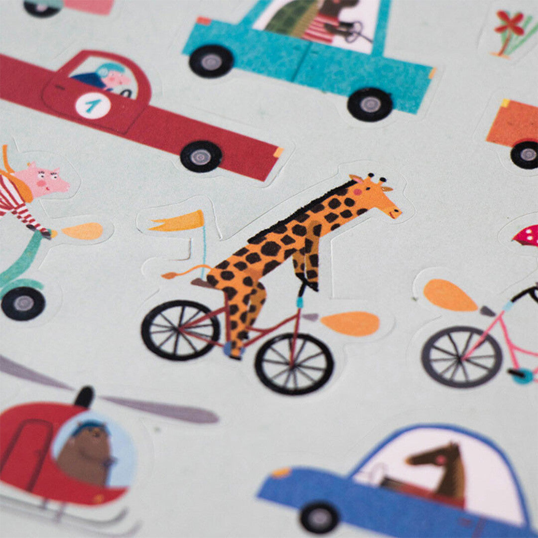 Londji herbruikbare stickers my city - 150st