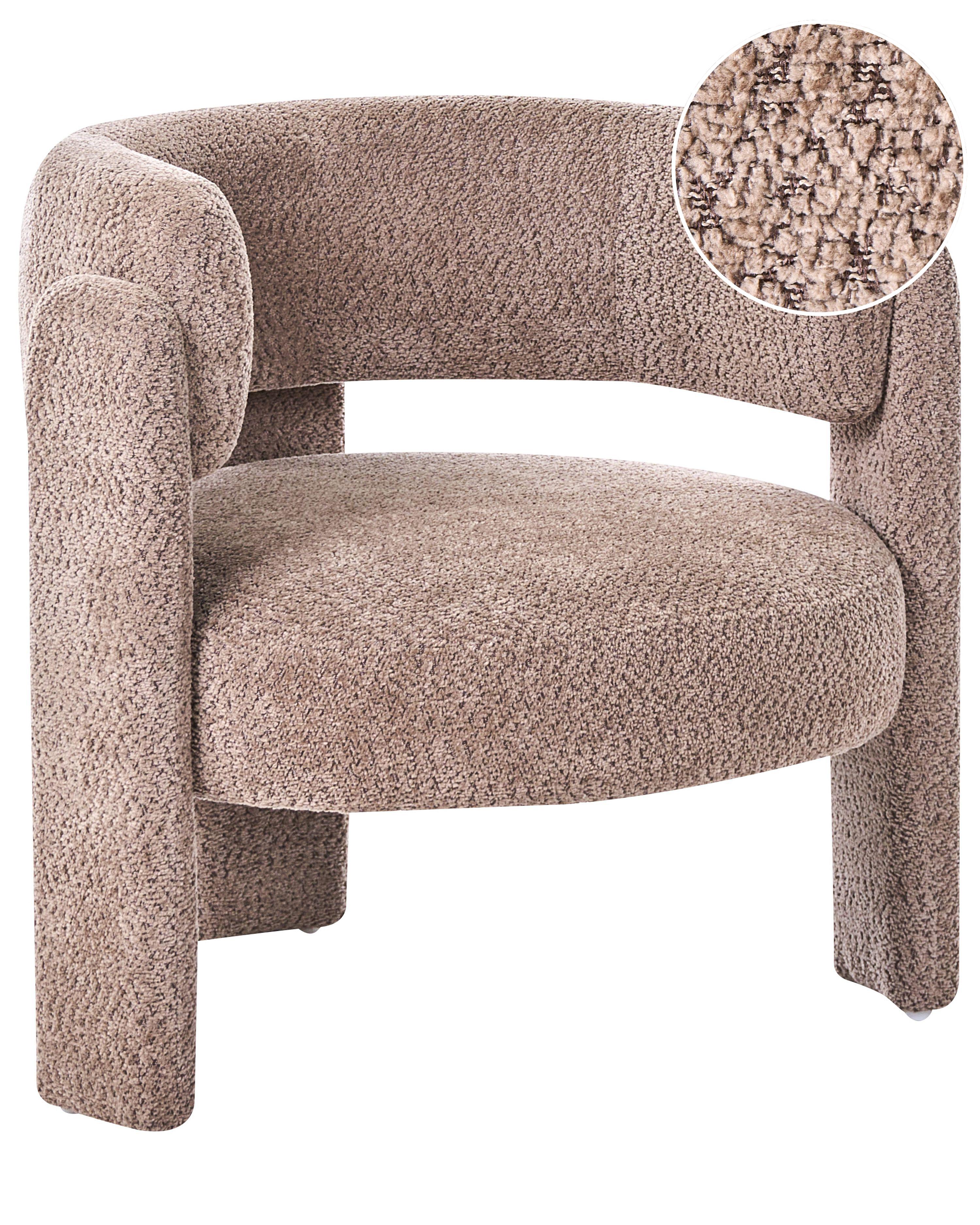 Fauteuil BUREA Chenille Taupe