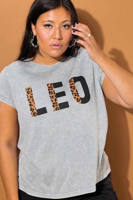 T-Shirt, Classic Shape, Leo Statement