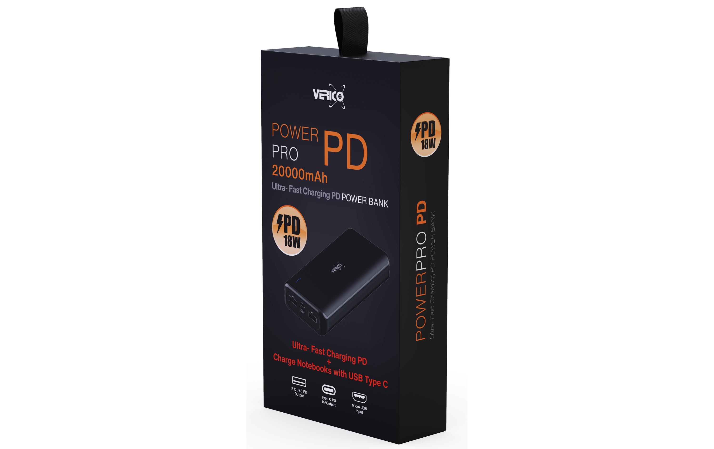 Powerbank Pro PD 20000 mAhPowerbank mit hoher Kapazität und numerischer LED-Anzeige